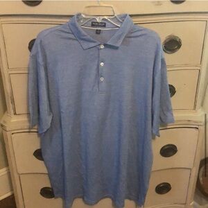 Peter Millar Striped Short Sleeve Polo Shirt Size XXL